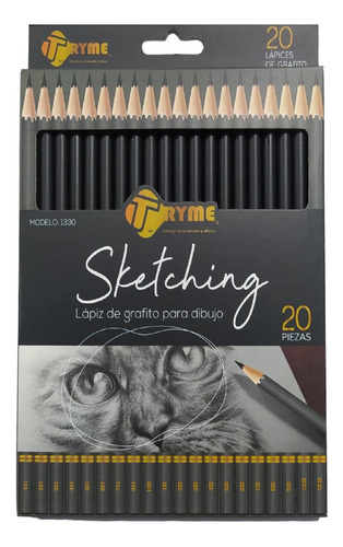 Lapices De Grafito Para Dibujo Profesional Set De 20 Piezas