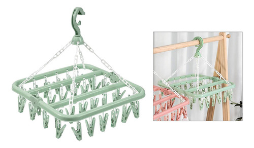 Secador De Ropa Calcetín Clavija Verde 32 Clavija Verde 32
