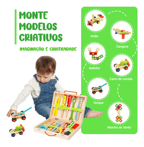 Brastoy Brinquedo De Martelar De Madeira Para Crianças Com Mais De 1 Ano