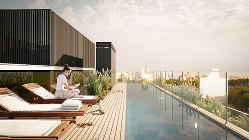 Venta Apartamento Monoambiente Con Terraza En Punta Carretas