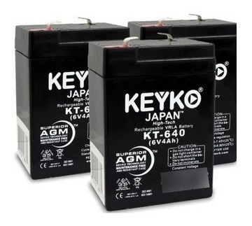 Bateria 6 V 4 Amp Ref. Kt640 Marca Keyko