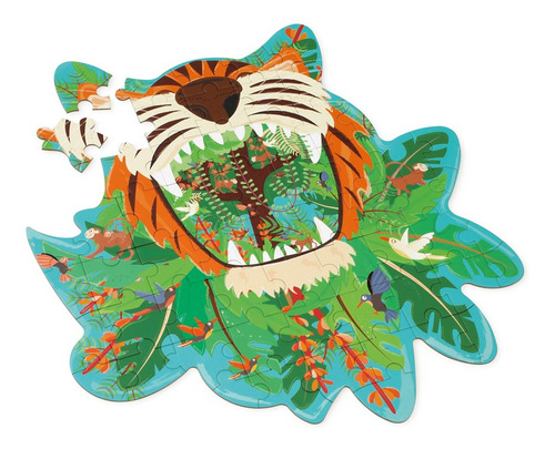 Puzzle 59pcs Con Forma, Tigre Scratch Europe