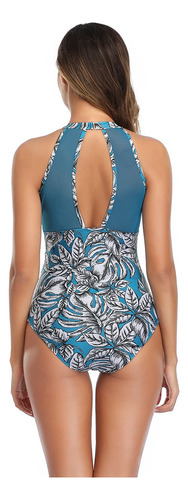 1 Bikini De Cintura Alta De Malla Sexy De Una Pieza For