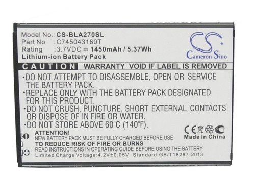 Bateria Para Blu Advance 4.0 , A270 , C745043160t , 1450mah