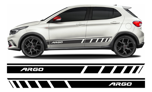 Acessorios Fiat Argo Adesivos Laterais Kit Sport Imp460