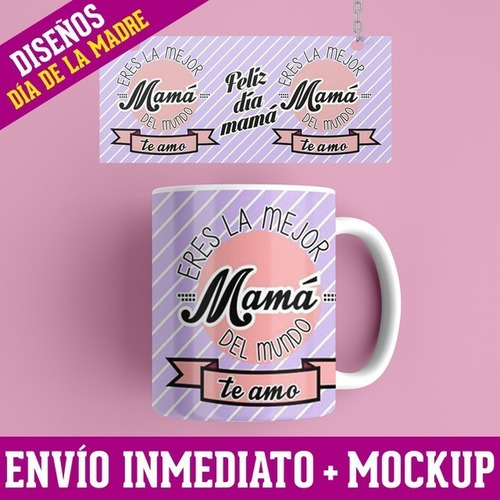 Diseños Plantillas Para Tazas Día De La Madre Sublimación M9