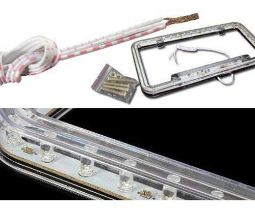 Nuevo Marco Led Para Placa De Matrícula, Luz Blanca,