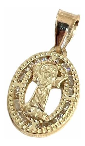 Medalla Mini Del Divino Niño Jesús Ovalada 1.1 Cm Zc Oro 10k