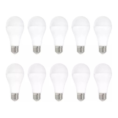 Pack 10 Lampara Led 12w Bajo Consumo Garantia Uso Inter Ext