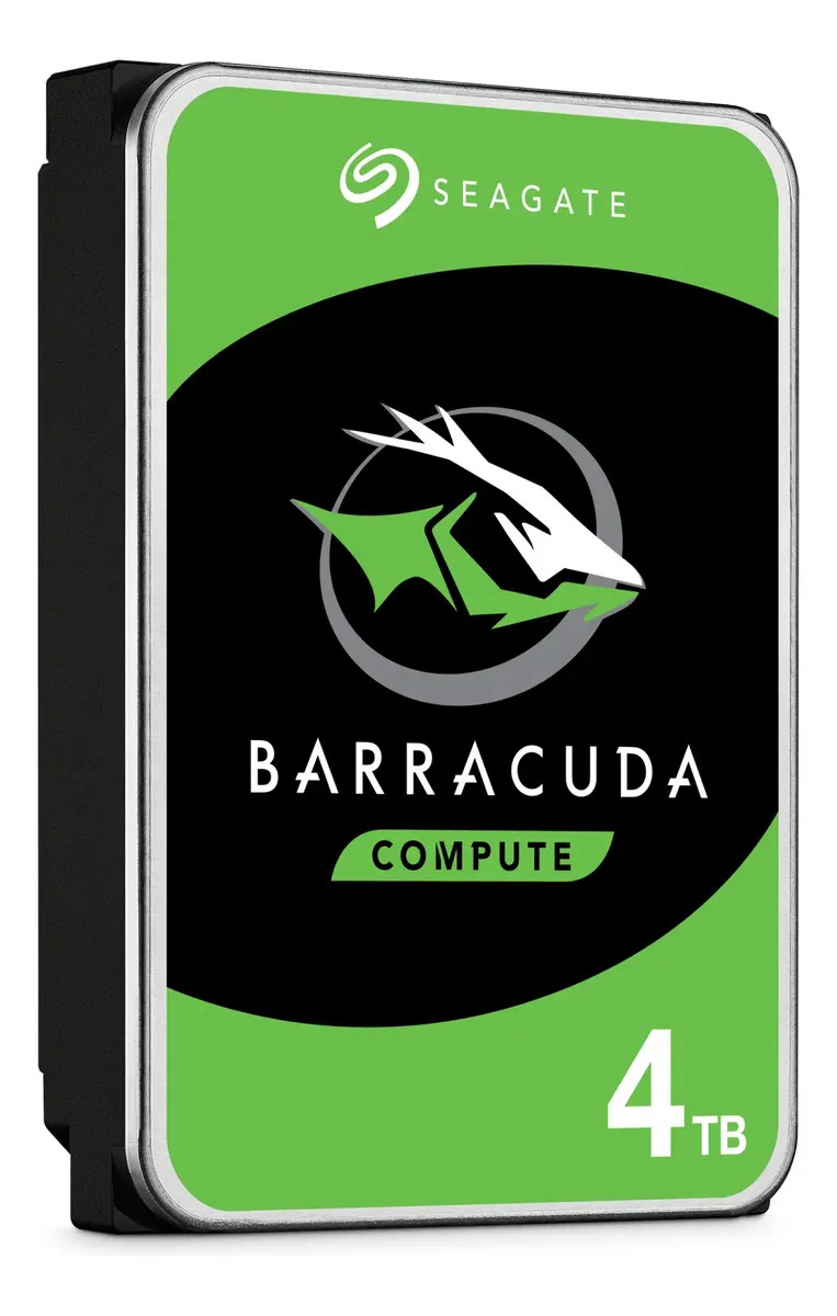 Disco Duro Interno Seagate Barracuda St4000dm004 4tb Verde Color Plateado