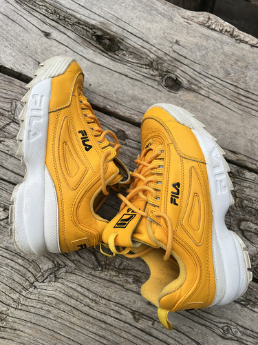 Zapatillas Fila Disruptor Ii Premium Amarillas 41 (Usado)