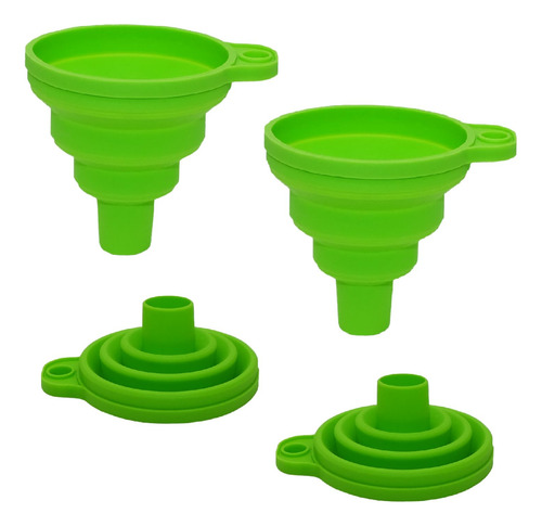 Embudos Para Llenar Botellas Juego De 2, Embudo De Silicona
