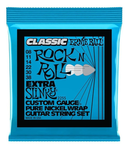 Cuerdas Ernie Ball Classic Rock N Roll Extra Slinky 2255 (8-