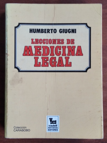 Lecciones De Medicina Legal / Humberto Giugni