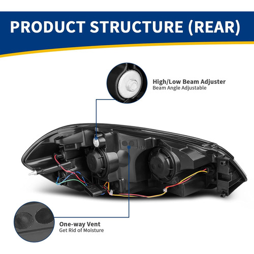 Montagem Do Farol Autosaver88 Compatível Com Chevy Impala
