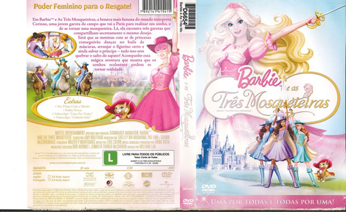 Dvd  Barbie E As Três Mosqueteiras Usado