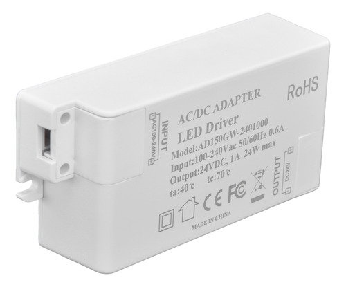 Fuente De Alimentación Led Dc 24v 24w 1a Controlador De Volt