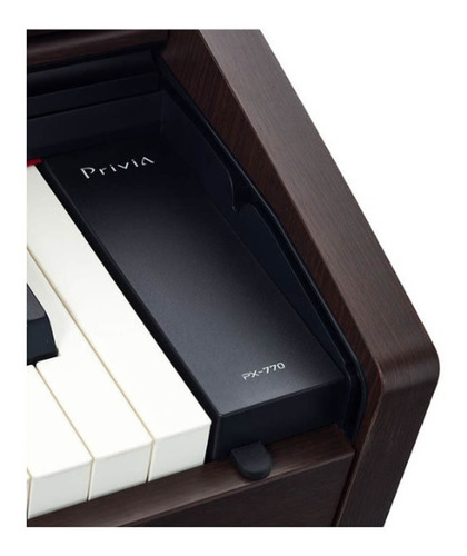 Imagem 3 de 3 de Piano Digital Casio Privia Px770 Marrom Pedal Fonte Estante