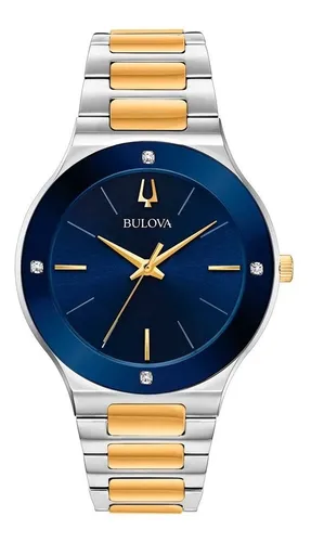 Reloj Bulova Modern Caballero 98e117 Color de la correa Plateado