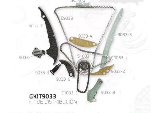 Kit Tiempo Distribución Vw 2.0l Tfsi Passat 2009-2012
