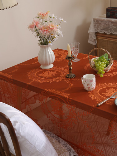 Mantel Rectangular De Encaje, Mantel Para Bodas, Cocina, Din