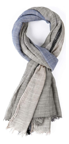 Gerinly Color Block Bufanda De Verano Para Hombres Cuello...