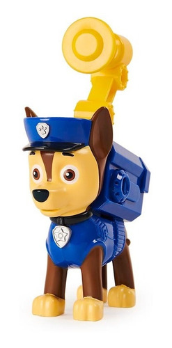 Imagen 2 de 3 de Paw Patrol Figura Articulada C/frases Chase Sky Rubble Rocky Elije Al Personaje : Chase