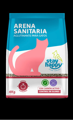 Arena Aglutinante Para Gatos  Stay Happy 4 Kg Varios Aromas 