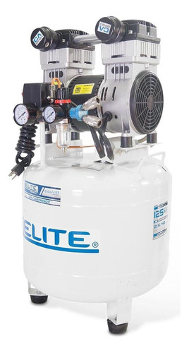 Compresor de aire eléctrico portátil Elite CA2542D monofásico 42L 2.5hp 110V 60Hz blanco