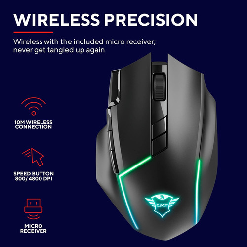 Trust Gaming Gxt 131 Ranoo Ratón Gaming Inalámbrico