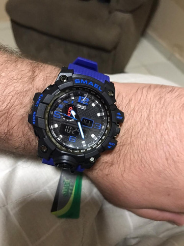 Relogio Shock Smael Militar Exercito Prova Dagua Original