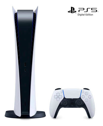 Sony Playstation 5 825gb Digital Edition Color Blanco Negro Blanco (Usado)