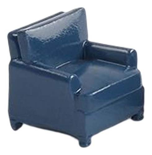 2 Uds Casa De Muñecas Sofá Juego De Simulación Azul