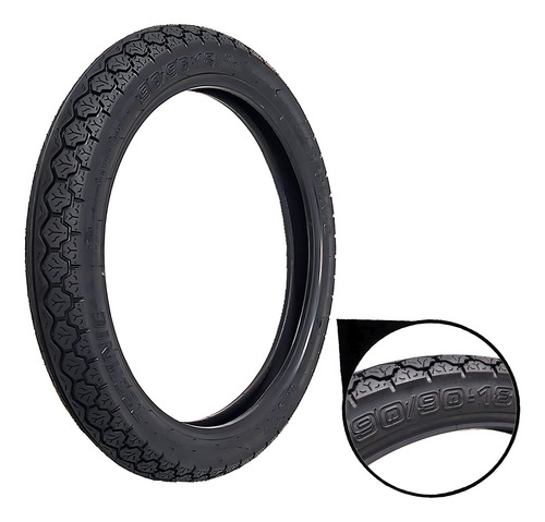 Pneu Traseira Com Camara Aro 18 90/90-18 Honda Cg 125 Start