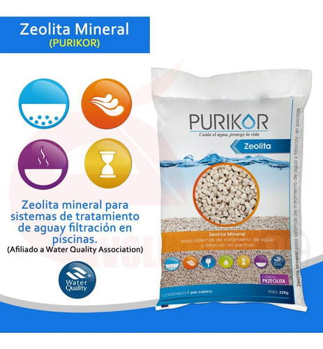 Zeolita Mineral 22 Kg Para Sistema De Tratamiento De Agua