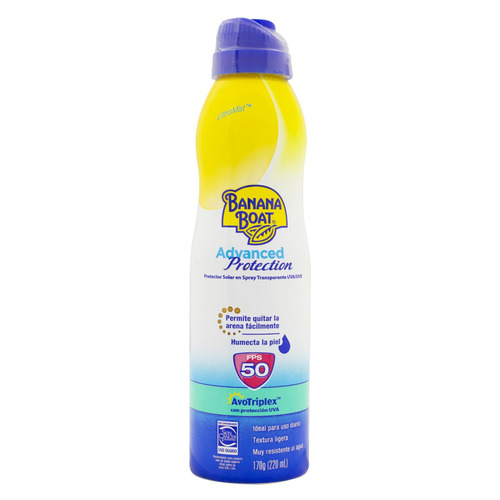 Imagem 1 de 1 de Protetor Solar Advanced Protection Spray FPS 50 Banana Boat Frasco 220ml