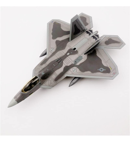 Usaf F-22 Raptor 1 100 Modelo Avion Fundido Presion Modo