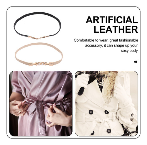 Cinto Para Vestidos Femininos, Elegante, Cinto De Fivela Sim