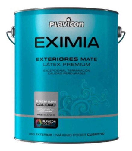 Látex Exima Mate Antihongo Blanco Plavicon Premium 4 L 