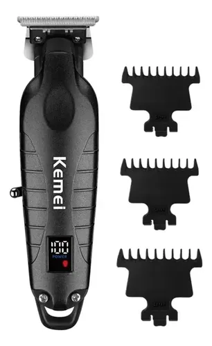 Máquina De Acabamento Sem Fio Kemei Km-2293 Precisão Laminas Preto 127/220v