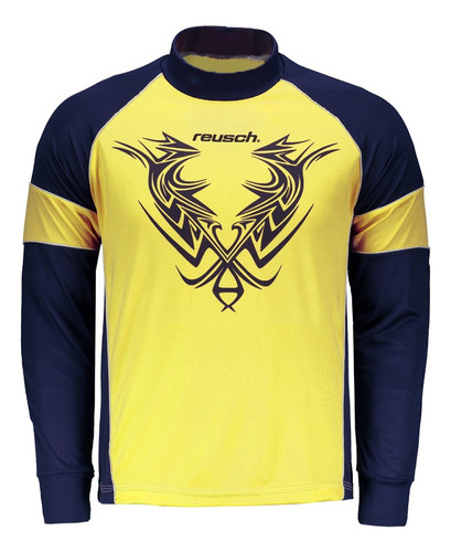 Camisa Goleiro Infantil Reusch Fenix Amarela (nome Grátis)