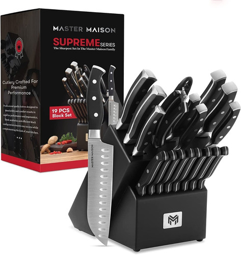 Cuchillos De Cocina Pro - Master Maison - Juego De 19