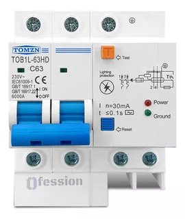 Protector Combinado Circuitos Fuga A Tierra Y Sobretensiones