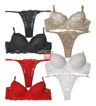 Comprar Pack X3 Conjunto Push Up Puntilla Colaless Ns 714 Scarlet
