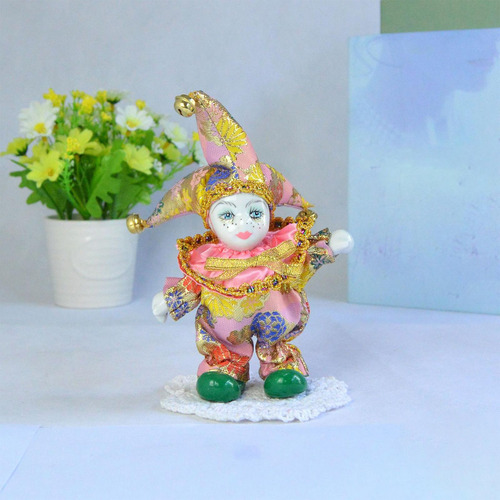 Boneca Palhaço De Porcelana, Decoração De Exibição De