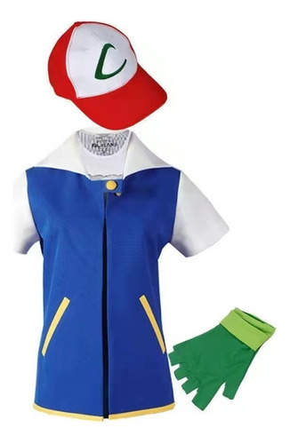 Conjunto 3 Piezas Pokémon Cosplay Xiaozhi Disfraz