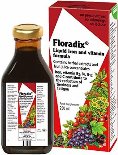  Formula Liquida De Hierro Y Vitamina Floradix Floravital 8.