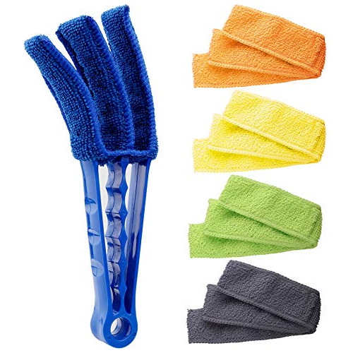 Window Blind Cleaner Duster Brush 5 Fundas De Microfibr...