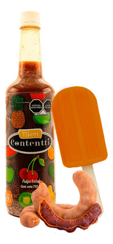 Tíbiri Contentti Pulpa Tamarindo 750 Ml Pulpa Natural