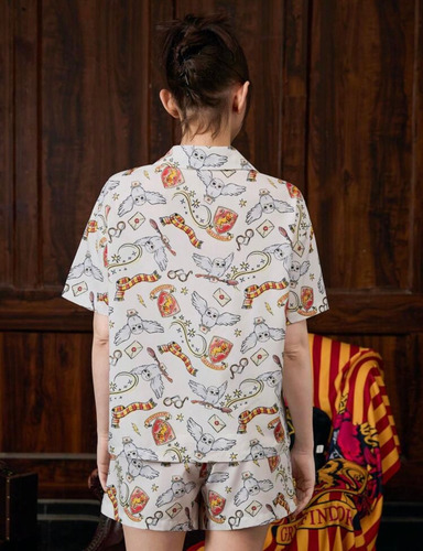 Harry Potter Set De Pijama De Short Estampado Harry Potter